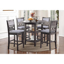 New Classic Furniture Gia 5 pc Counter Height Dinette D1701-52S-GRY IMAGE 1