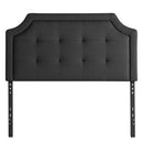  Carlisle Upholstered Headboard - Charcoal (King) IMAGE 1