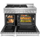  Color_Stainless Steel  -- 48 inch Freestanding Gas Range with Even Heat™ True Convection IMAGE 3