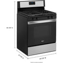  Color_Stainless Steel  -- 30 inch Freestanding Gas Range with SpeedHeat™ Burner IMAGE 4