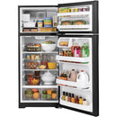  Color_Black  -- 28 inch, 17.5 Top Freezer Refrigerator with Icemaker IMAGE 3