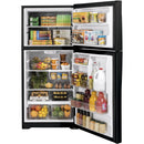  Color_Black  -- 33 inch, 21.9 cu.ft. Freestanding Top Freezer Refrigerator with Upfront Fresh Food Temperature Controls IMAGE 4