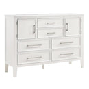  New Classic Furniture Andover B677W-050 Dresser - White IMAGE 1