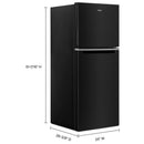  Color_Black  -- 24 inch, 11.6 cu.ft. Counter Depth Top Freezer Refrigerator with Automatic Defrost IMAGE 8