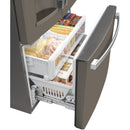  Color_Slate Grey  -- 36 inch, 22.1 cu.ft. Counter Depth French 3 Door Refrigerator with external water and ice dispensing system IMAGE 6