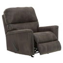  Manufacturer Color_Smoke  -- Navi Rocker Leather Look Recliner IMAGE 2