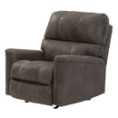  Manufacturer Color_Smoke  -- Navi Rocker Leather Look Recliner IMAGE 3