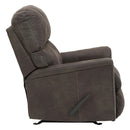  Manufacturer Color_Smoke  -- Navi Rocker Leather Look Recliner IMAGE 5