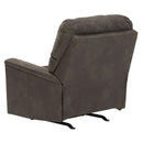  Manufacturer Color_Smoke  -- Navi Rocker Leather Look Recliner IMAGE 6