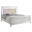  New Classic Furniture Valentino BA9698W California King Upholstered Bed - White IMAGE 1