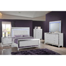  New Classic Furniture Valentino BA9698W California King Upholstered Bed - White IMAGE 6