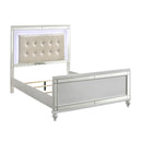  New Classic Furniture Valentino BA9698W Full Upholstered Bed - White IMAGE 2