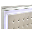  New Classic Furniture Valentino BA9698W Full Upholstered Bed - White IMAGE 4