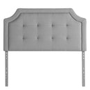  Carlisle Upholstered Headboard - Stone (King) IMAGE 1