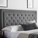  Color_Stone  Size_Queen  -- Hennessy Headboard - Stone (Queen) IMAGE 1