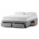  Color_Stone  Size_Queen  -- Watson Platform Bed Base - Stone (Queen) IMAGE 2