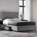  Color_Stone  Size_Queen  -- Watson Platform Bed Base - Stone (Queen) IMAGE 5
