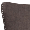  Elements International Kori Accent Chair - Chocolate IMAGE 4