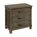  Elements International Scott SC300NS Nightstand with USB Ports - Walnut IMAGE 1
