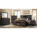  Elements International Scott SC300DRMR Dresser with Mirror Set - Walnut IMAGE 10