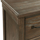  Elements International Scott SC300DRMR Dresser with Mirror Set - Walnut IMAGE 5