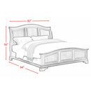  Elements International Cameron CM750KB King Panel Bed - Cherry IMAGE 3