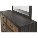  Elements International Harlington HG100DRMR Dresser w/ Mirror Set IMAGE 7