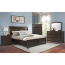  Elements International Kingston KT600DRMR Dresser and Mirror Set - Walnut IMAGE 4