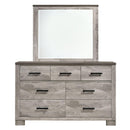  Elements International Millers Cove MC300DRMR Dresser with Mirror IMAGE 2
