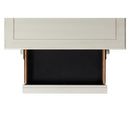  Elements International Slater SR600NS 3-Drawer Nightstand with USB Ports - White IMAGE 5