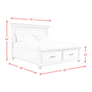  Elements International Slater SR850KB King Platform Storage Bed - Black IMAGE 12