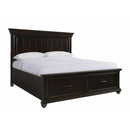  Elements International Slater SR850KB King Platform Storage Bed - Black IMAGE 1