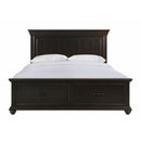  Elements International Slater SR850KB King Platform Storage Bed - Black IMAGE 2