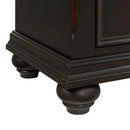  Elements International Slater SR800NS 3-Drawer Nightstand with USB Ports - Black IMAGE 7