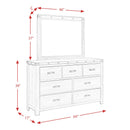  Elements International Wade WE600DRMR Dresser and Mirror Set IMAGE 13
