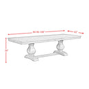  Elements International Gramercy DGC500DTTB Dining Table IMAGE 9