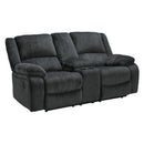  Motion Type_Reclining  -- Draycoll Reclining Fabric Loveseat with Console IMAGE 2