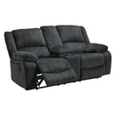  Motion Type_Reclining  -- Draycoll Reclining Fabric Loveseat with Console IMAGE 3