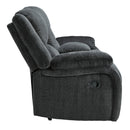  Motion Type_Reclining  -- Draycoll Reclining Fabric Loveseat with Console IMAGE 4