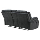  Motion Type_Reclining  -- Draycoll Reclining Fabric Loveseat with Console IMAGE 5