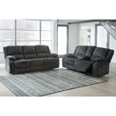  Motion Type_Reclining  -- Draycoll Reclining Fabric Loveseat with Console IMAGE 8
