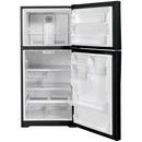  Color_Black  -- 33 inch, 21.9 cu. ft. Top Freezer Refrigerator with edge to edge glass shelves IMAGE 2