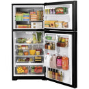  Color_Black  -- 33 inch, 21.9 cu. ft. Top Freezer Refrigerator with edge to edge glass shelves IMAGE 3