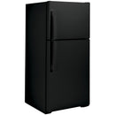  Color_Black  -- 33 inch, 21.9 cu. ft. Top Freezer Refrigerator with edge to edge glass shelves IMAGE 6