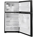  Color_Black  -- 33 inch, 21.9 cu. ft. Top Freezer Refrigerator with icemaker IMAGE 2