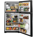  Color_Black  -- 33 inch, 21.9 cu. ft. Top Freezer Refrigerator with icemaker IMAGE 3