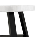  Elements International Trinity CTN100CT White Marble Top Coffee Table IMAGE 5
