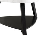  Elements International Trinity CTN100CT White Marble Top Coffee Table IMAGE 6