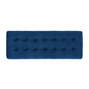  Elements International Crosby Tufted Storage Ottoman - Cobalt IMAGE 7