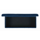  Elements International Crosby Tufted Storage Ottoman - Cobalt IMAGE 8